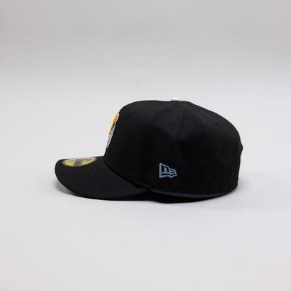 NEW ERA EXCLUSIVE 59FIFTY BLACK CHIVAS DE GUADALAJARA W/ 115TH ANIVERSARIO SIDE PATCH ICY UV