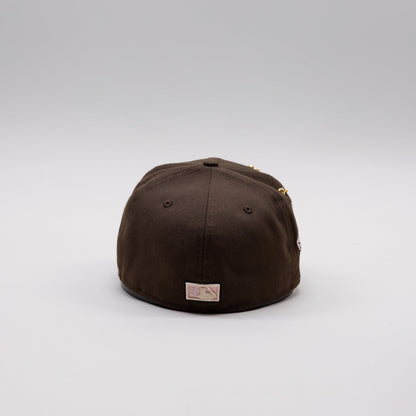 NEW ERA EXCLUSIVE 59FIFTY WALNUT LOS ANGELES DODGERS W/ 1959 ALL STAR GAME SIDE PATCH