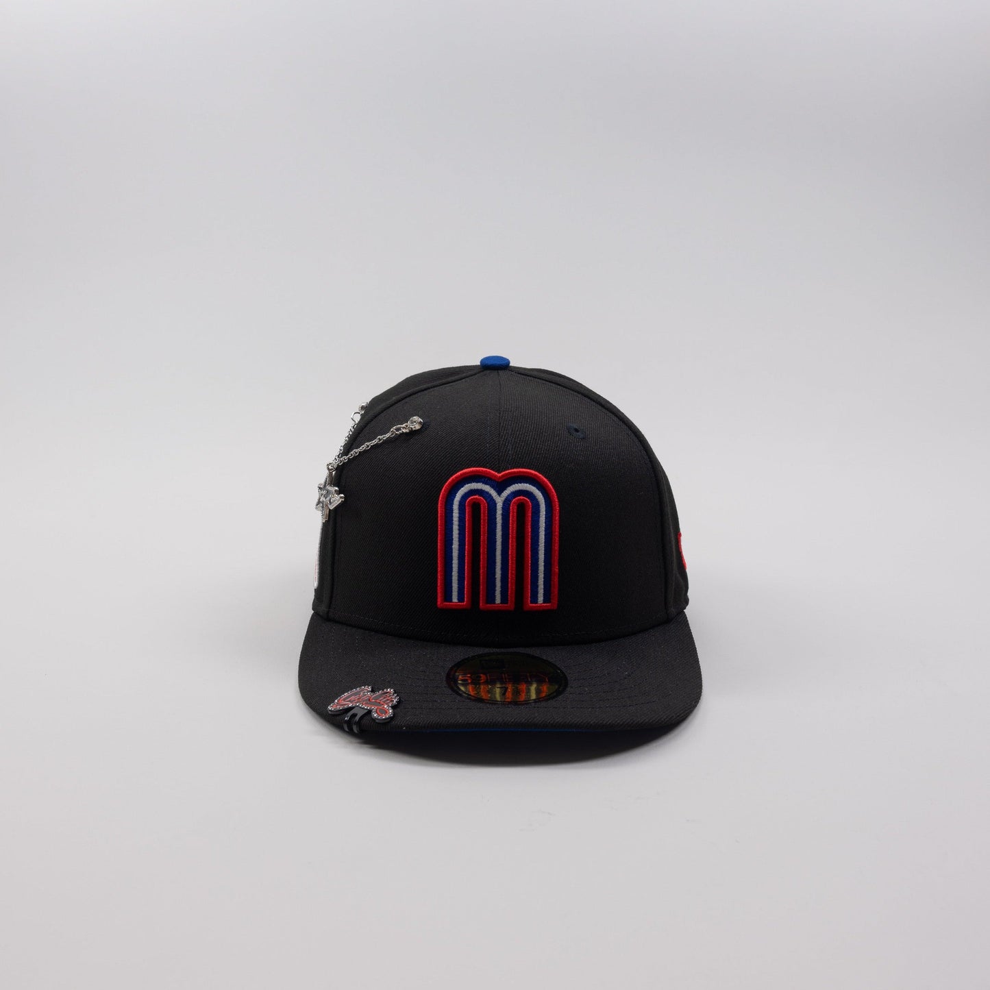 NEW ERA EXCLUSIVE 59FIFTY BLACK MEXICO W/ MEXICO FLAG SIDE PATCH