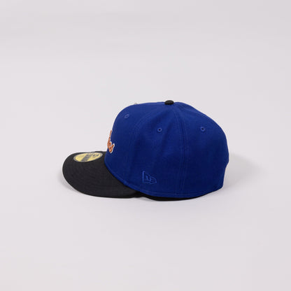 NEW ERA EXCLUSIVE 59FIFTY DARK BLUE/ BLACK NEW YORK YANKEES W/ 1999 WORLD SERIES SIDE PATCH