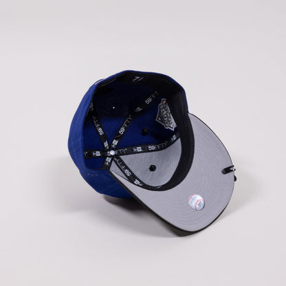 NEW ERA EXCLUSIVE 59FIFTY DARK BLUE/ BLACK NEW YORK YANKEES W/ 1999 WORLD SERIES SIDE PATCH