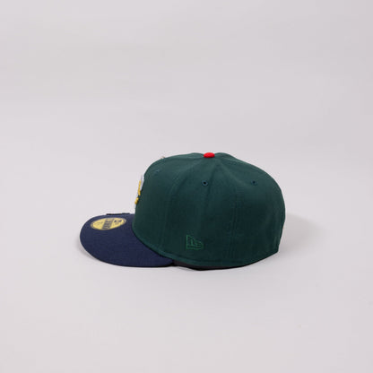 NEW ERA 59FIFTY FOREST GREEN/ NAVY MINNESOTA TWINS W/ 2014 ALL STAR GAME SIDE PATCH
