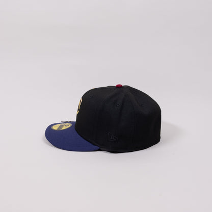 NEW ERA 59FIFTY BLACK/ NAVY MINNESOTA TWINS W/ 2014 ALL STAR GAME SIDE PATCH