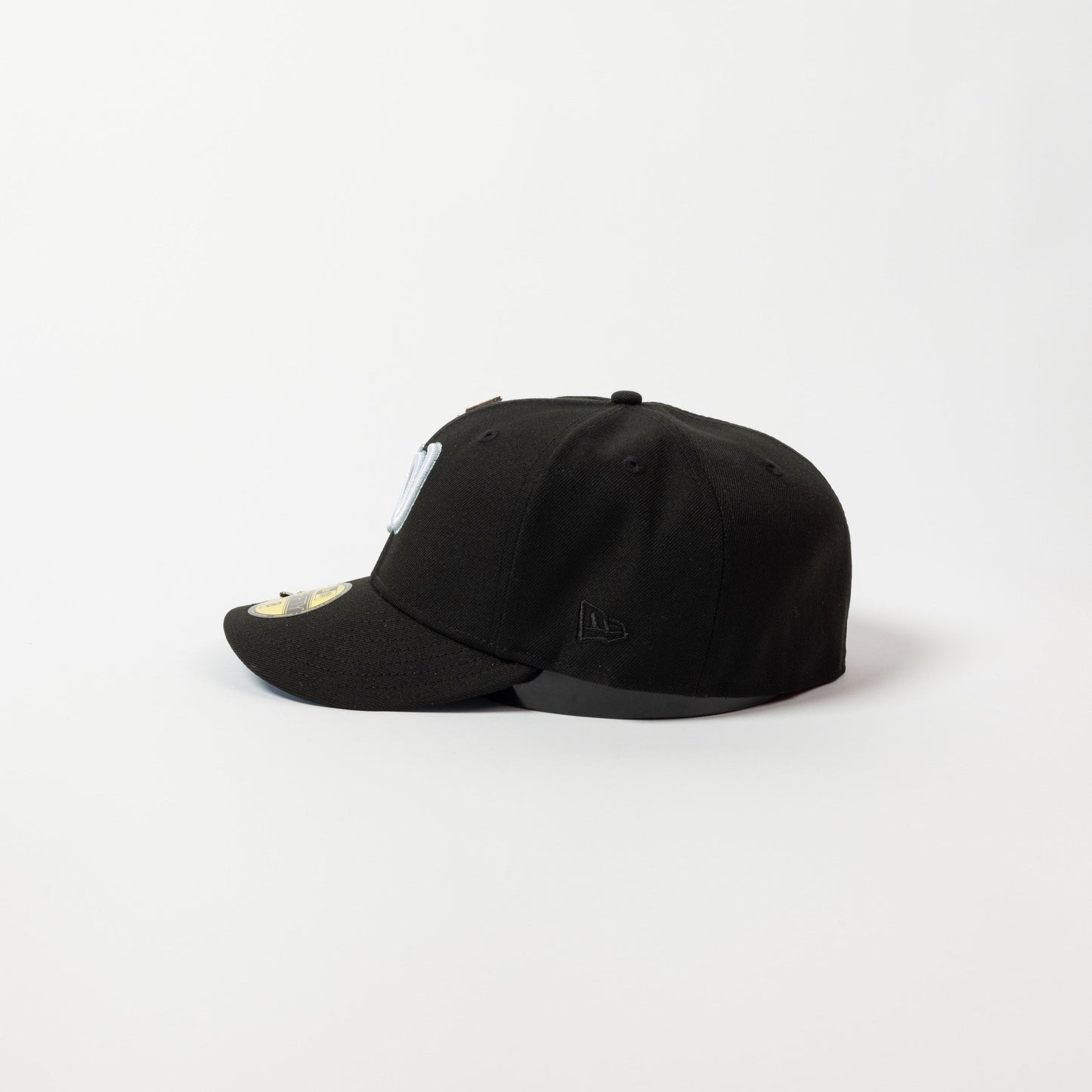 NEW ERA EXCLUSIVE 59FIFTY BLACK WASHINGTON NATIONALS W/ ANNIVERSARY SIDE PATCH