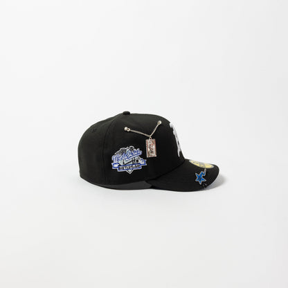 NEW ERA EXCLUSIVE 59FIFTY BLACK OAKLAND ATHLETICS W/ 1989 WORLD SERIES SIDE PATCH