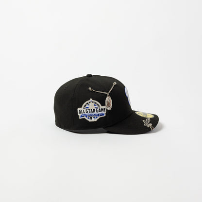 NEW ERA EXCLUSIVE 59FIFTY BLACK WASHINGTON NATIONALS W/ ALL STAR GAME SIDE PATCH