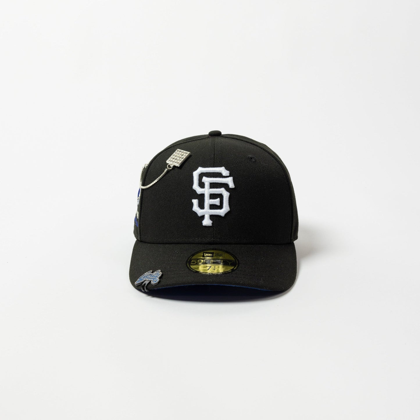 NEW ERA EXCLUSIVE 59FIFTY BLACK SAN FRANCISCO GIANTS W/ CANDLESTICH PARK SIDE PATCH
