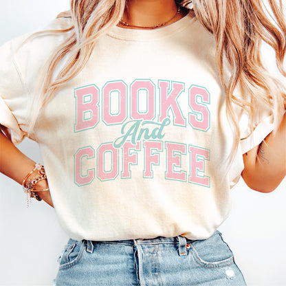 Bookish Books & Coffee PNG & SVG