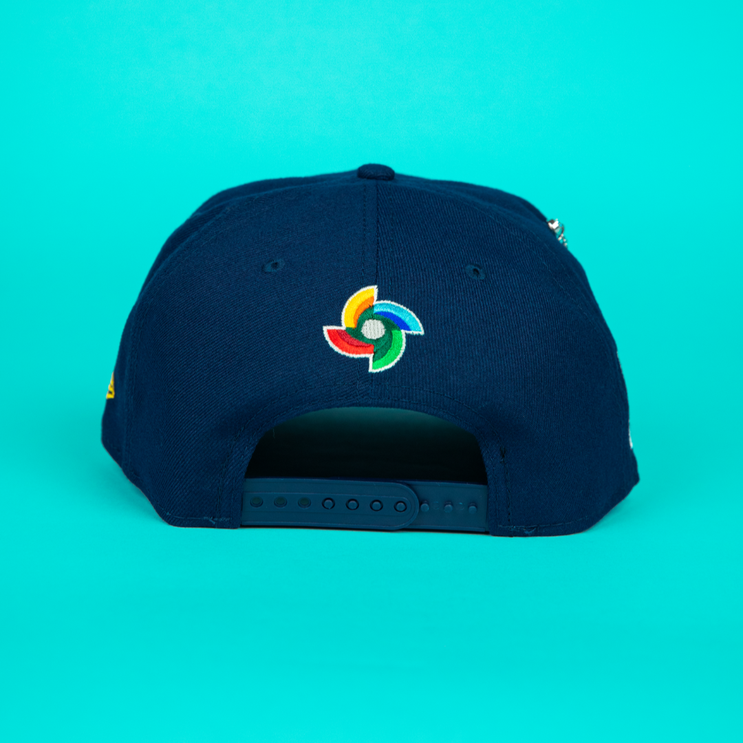 NEW ERA 9FIFTY DARK BLUE MEXICO WBC SNAPBACK W/ MEXICO FLAG SIDE PATCH