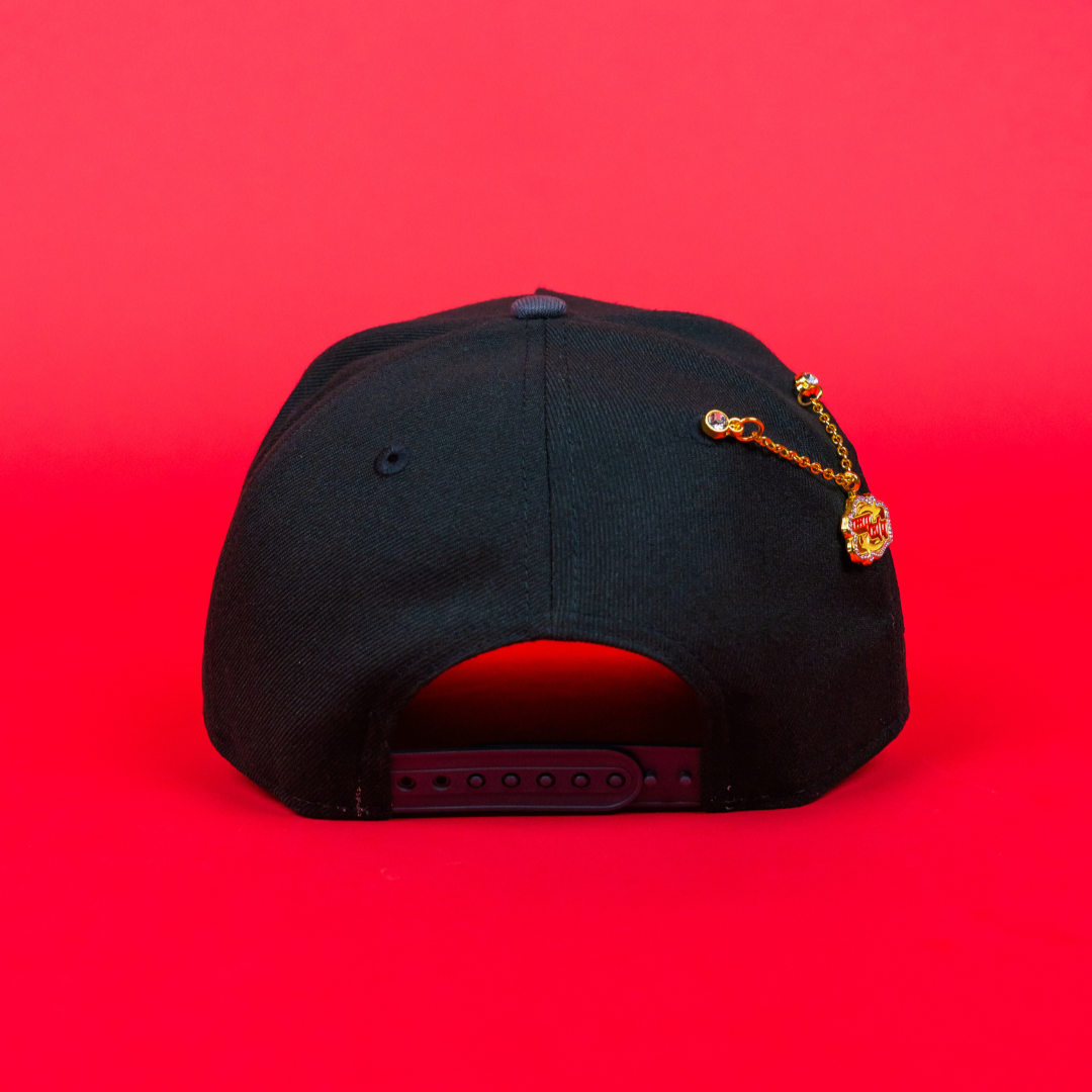 NEW ERA 9FIFTY A-FRAME BLACK/ GREY PHILADELPHIA PHILLIES SNAPBACK W/ 1996 ALL STAR GAME SIDE PATCH
