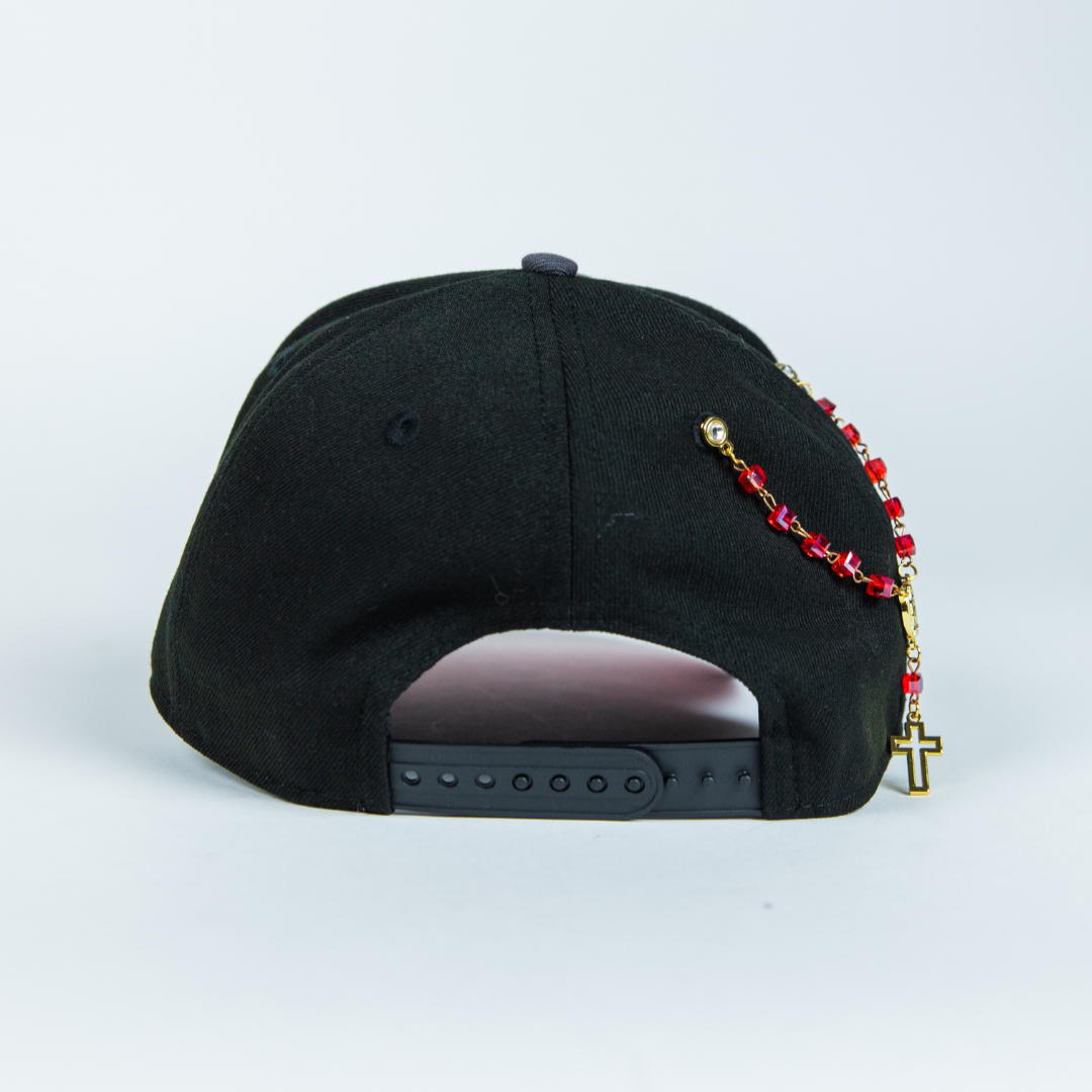 NEW ERA 9FIFTY A-FRAME BLACK/ GREY NEW YORK YANKEES SNAPBACK W/ 1999 WORLD SERIES SIDE PATCH