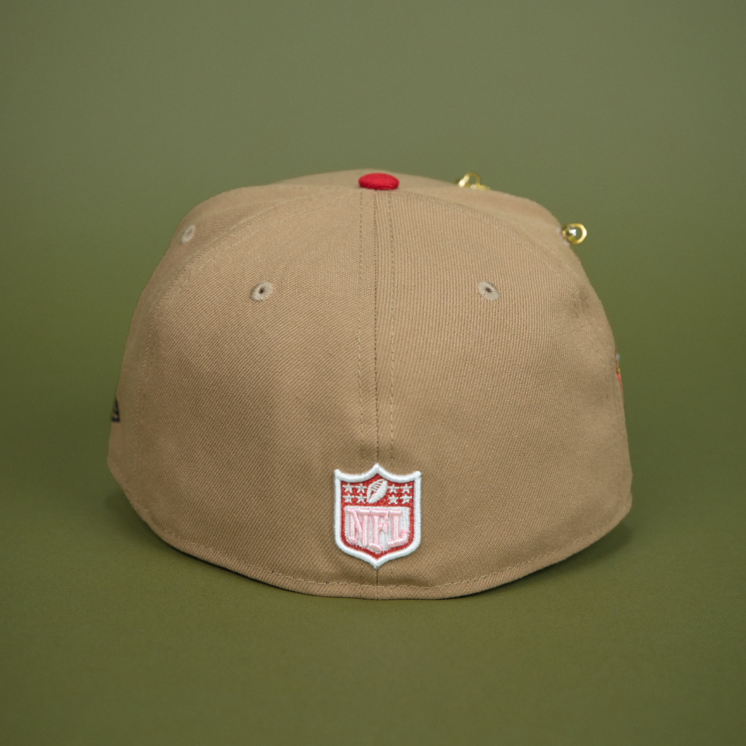 NEW ERA EXCLUSIVE 59FIFTY CAMEL BROWN LOS ANGELES RAMS W/ 2003 DRAFT SIDE PATCH