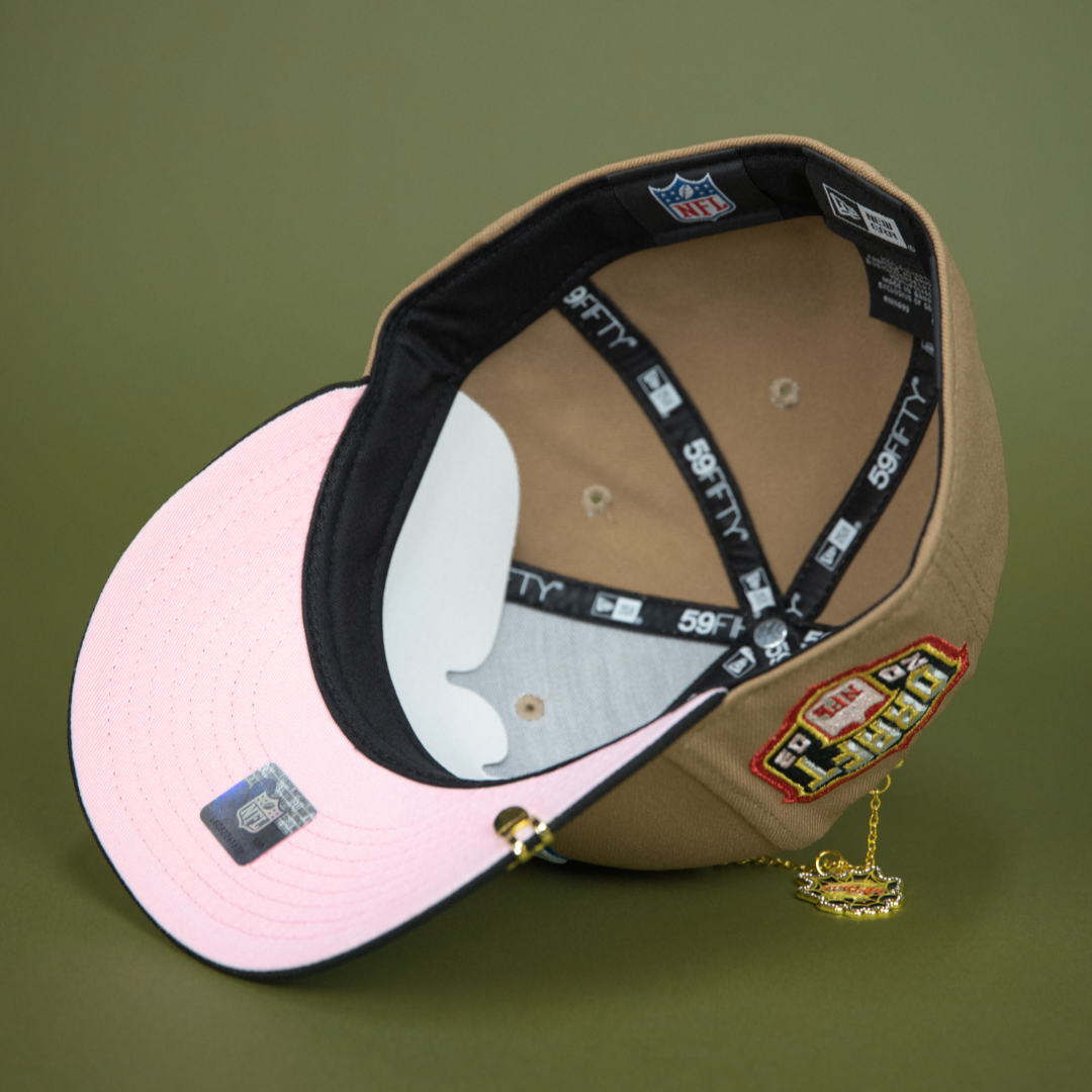NEW ERA EXCLUSIVE 59FIFTY CAMEL BROWN LOS ANGELES RAMS W/ 2003 DRAFT SIDE PATCH
