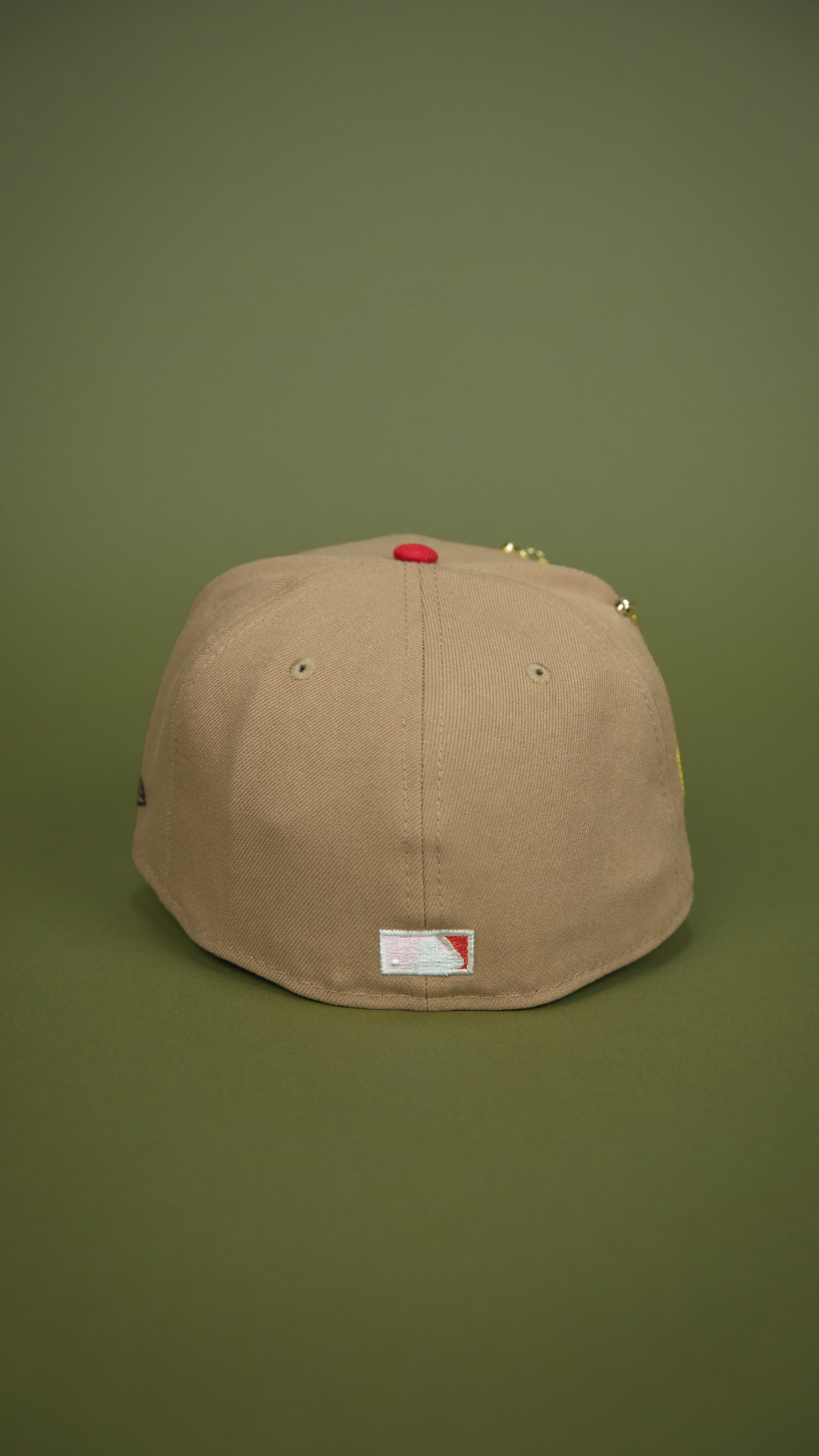 NEW ERA 59FIFTY CAMEL BROWN ANAHEIM ANGELS W/ 50TH ANNIVERSARY SIDE PATCH