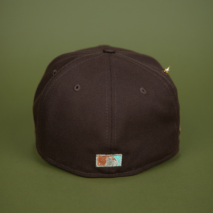 NEW ERA EXCLUSIVE 59FIFTY DARK BROWN PHILADELPHIA PHILLIES W/ 1996 ALL STAR GAME SIDE PATCH