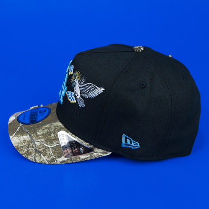 NEW ERA EXCLUSIVE 9FIFTY A-FRAME BLACK/ REALTREE LOS ANGELES DODGERS "HEAVENLY CITY" W/ SHOHEI OHTANI 50-50 CLUB SIDE PATCH *FREE BLIP INCLUDED