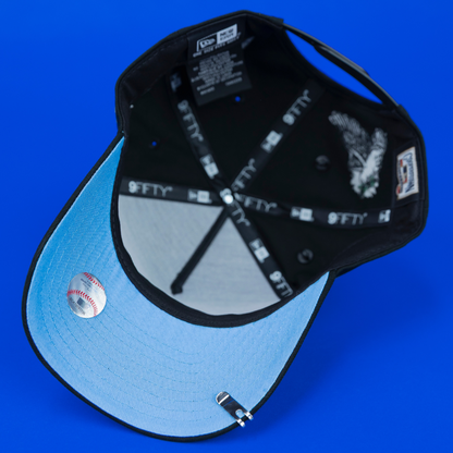NEW ERA EXCLUSIVE 9FIFTY A-FRAME BLACK ATLANTA BRAVES "HEAVENLY CITY" W/ INAUGURAL SEASON SIDE PATCH *FREE BLIP INCLUDED