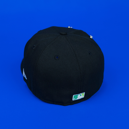 NEW ERA EXCLUSIVE 59FIFTY BLACK LOS ANGELES DODGERS "HEAVENLY CITY" W/ 1984 OLYMPIC SIDE PATCH *FREE BLIP INCLUDED