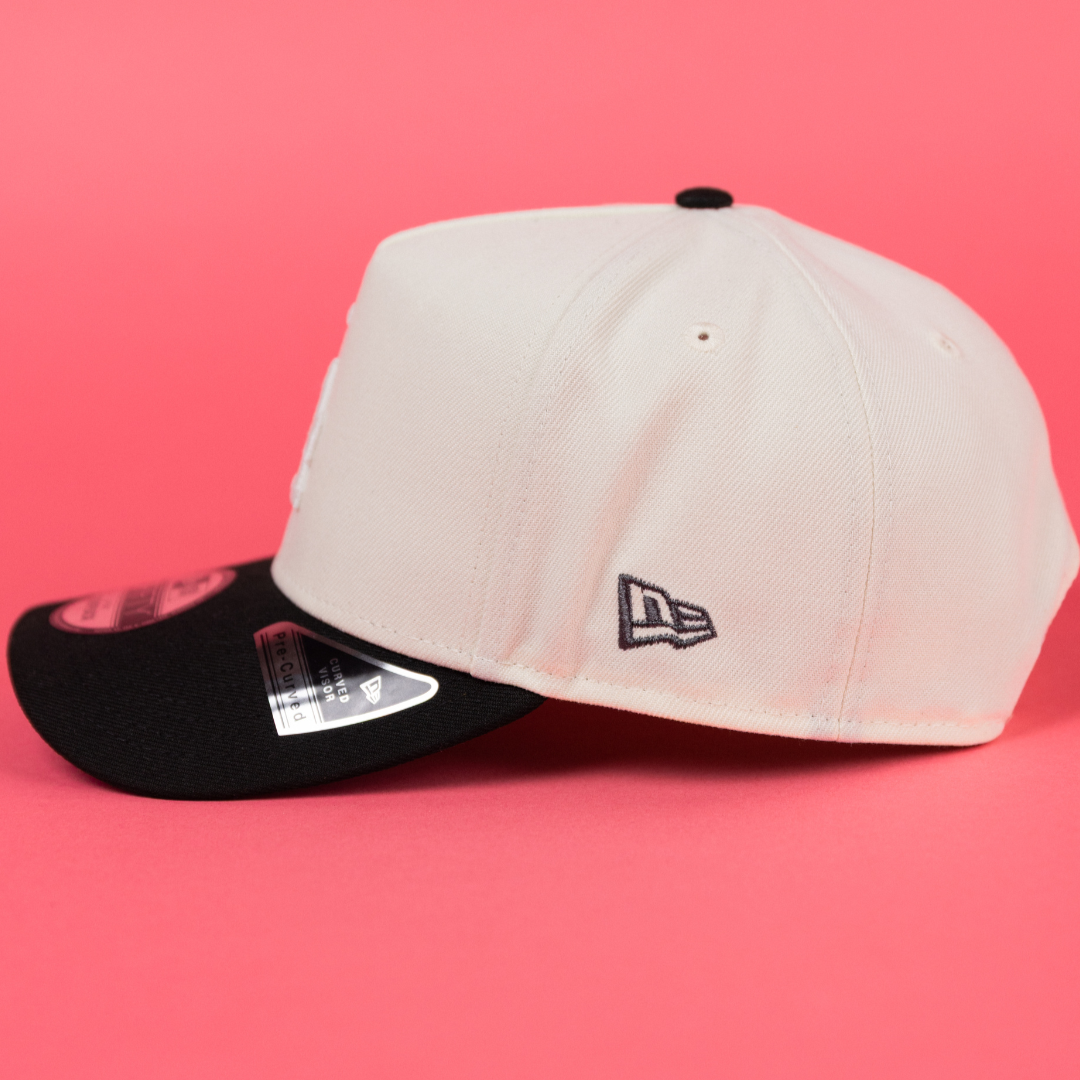 NEW ERA 9FIFTY A-FRAME CHROME/ BLACK LOS ANGELES DODGERS SNAPBACK W/ SHOHEI OHTANI SIDE PATCH