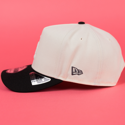 NEW ERA 9FIFTY A-FRAME CHROME/ BLACK LOS ANGELES DODGERS SNAPBACK W/ SHOHEI OHTANI SIDE PATCH