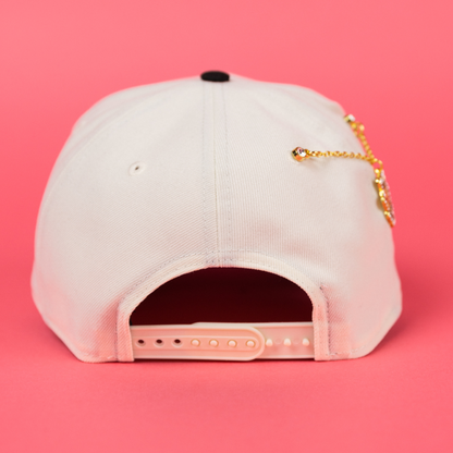 NEW ERA 9FIFTY A-FRAME CHROME/ BLACK PITTSBURGH PIRATES SNAPBACK W/ SIDE PATCH