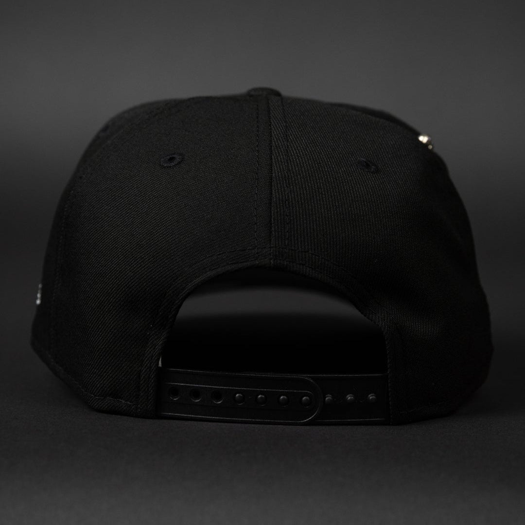 NEW ERA EXCLUSIVE 9FIFTY BLACK WASHINGTON NATIONALS W/ ANNIVERSARY SIDE PATCH