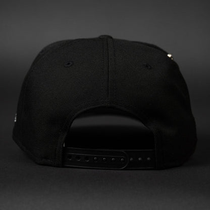 NEW ERA EXCLUSIVE 9FIFTY BLACK WASHINGTON NATIONALS W/ ANNIVERSARY SIDE PATCH