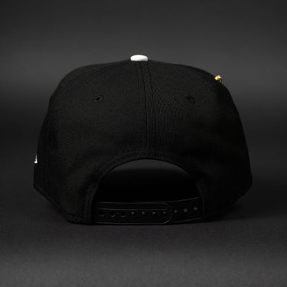 NEW ERA EXCLUSIVE 9FIFTY BLACK CHICAGO WHITE SOX W/ BLUE ROSE + 95TH ANNIVERSARY SIDE PATCH