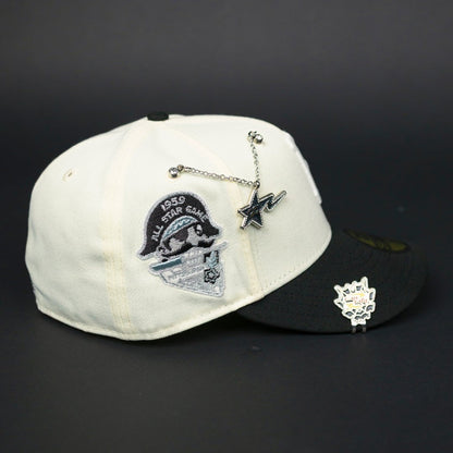 NEW ERA EXCLUSIVE 59FIFTY CHROME/ BLACK PITTSBURGH PIRATES W/ 1959 ALL STAR GAME SIDE PATCH