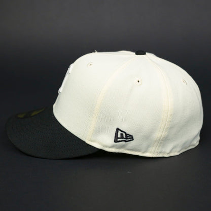 NEW ERA EXCLUSIVE 59FIFTY CHROME/ BLACK DETROIT TIGERS W/ TIGER STADIUM SIDE PATCH