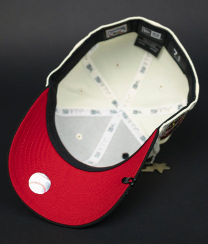 NEW ERA EXCLUSIVE 59FIFTY CHROME/ BLACK DETROIT TIGERS W/ TIGER STADIUM SIDE PATCH