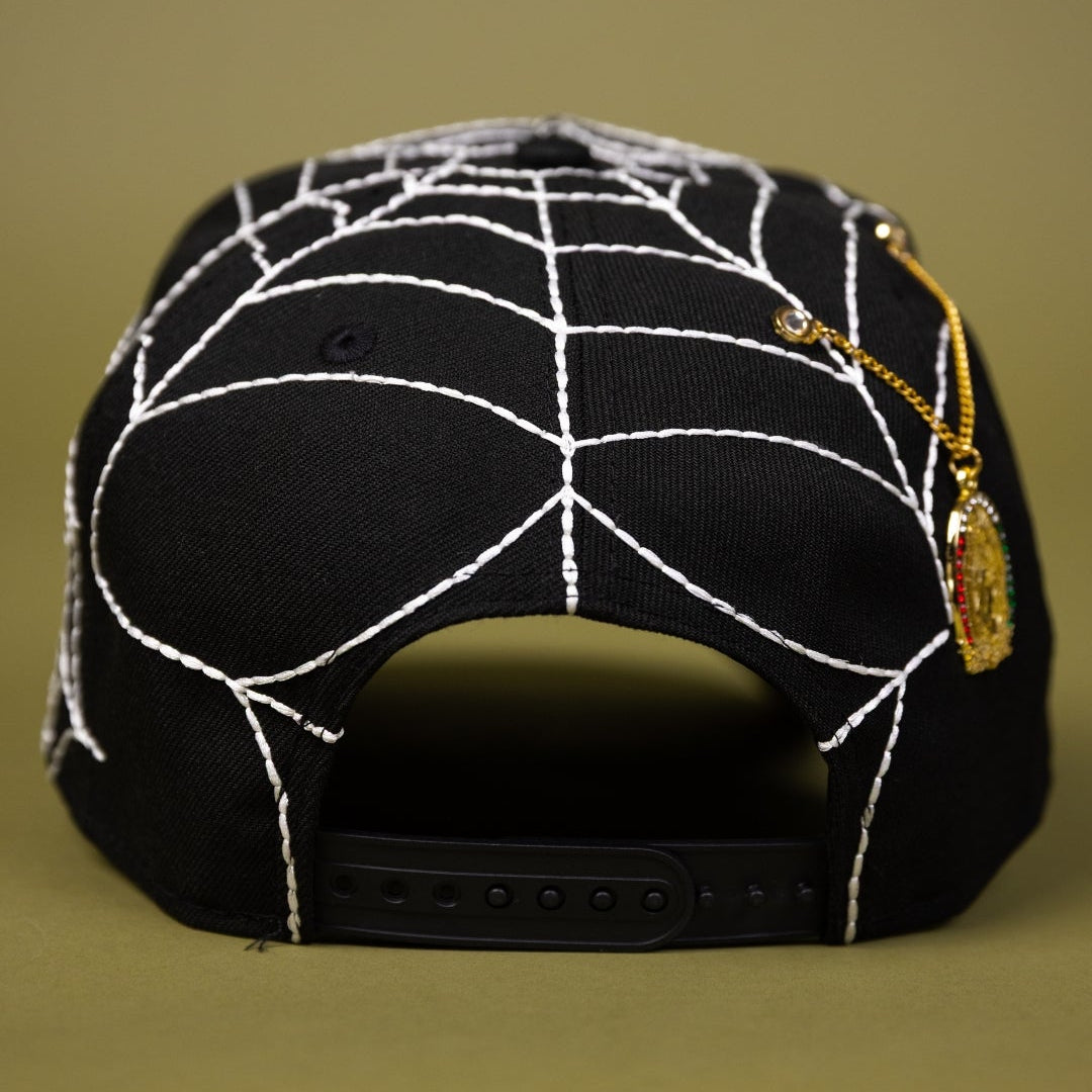 NEW ERA EXCLUSIVE 9FIFTY A-FRAME BLACK HOUSTON ASTROS W/ SPIDER WEB + 45TH ANNIVERSARY SIDE PATCH