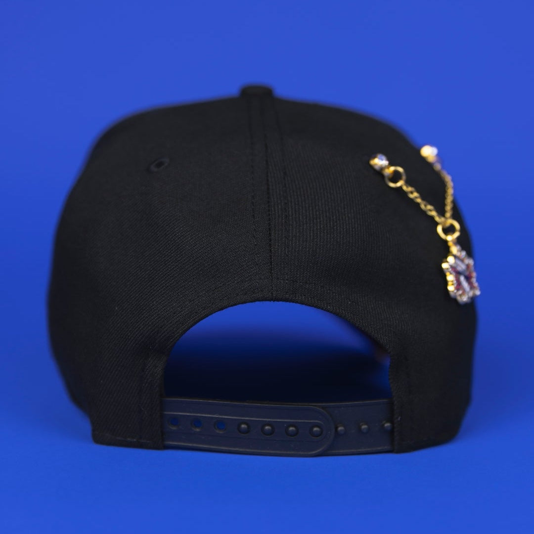 NEW ERA 9FIFTY A-FRAME BLACK LOS ANGELES KINGS SNAPBACK W/ STAPLES CENTER SIDE PATCH