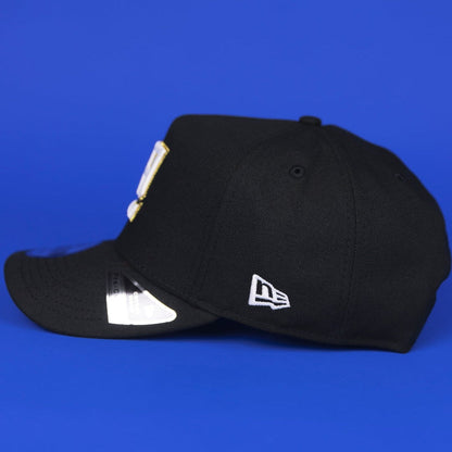 NEW ERA 9FIFTY A-FRAME BLACK LOS ANGELES KINGS SNAPBACK W/ STAPLES CENTER SIDE PATCH