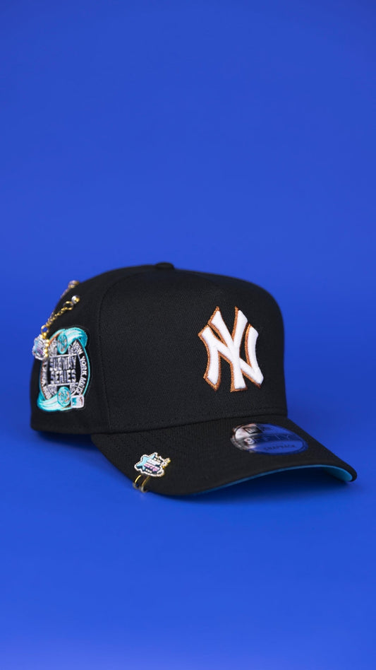 NEW ERA 9FIFTY A-FRAME BLACK NEW YORK YANKEES SNAPBACK W/ SUBWAY SERIES SIDE PATCH