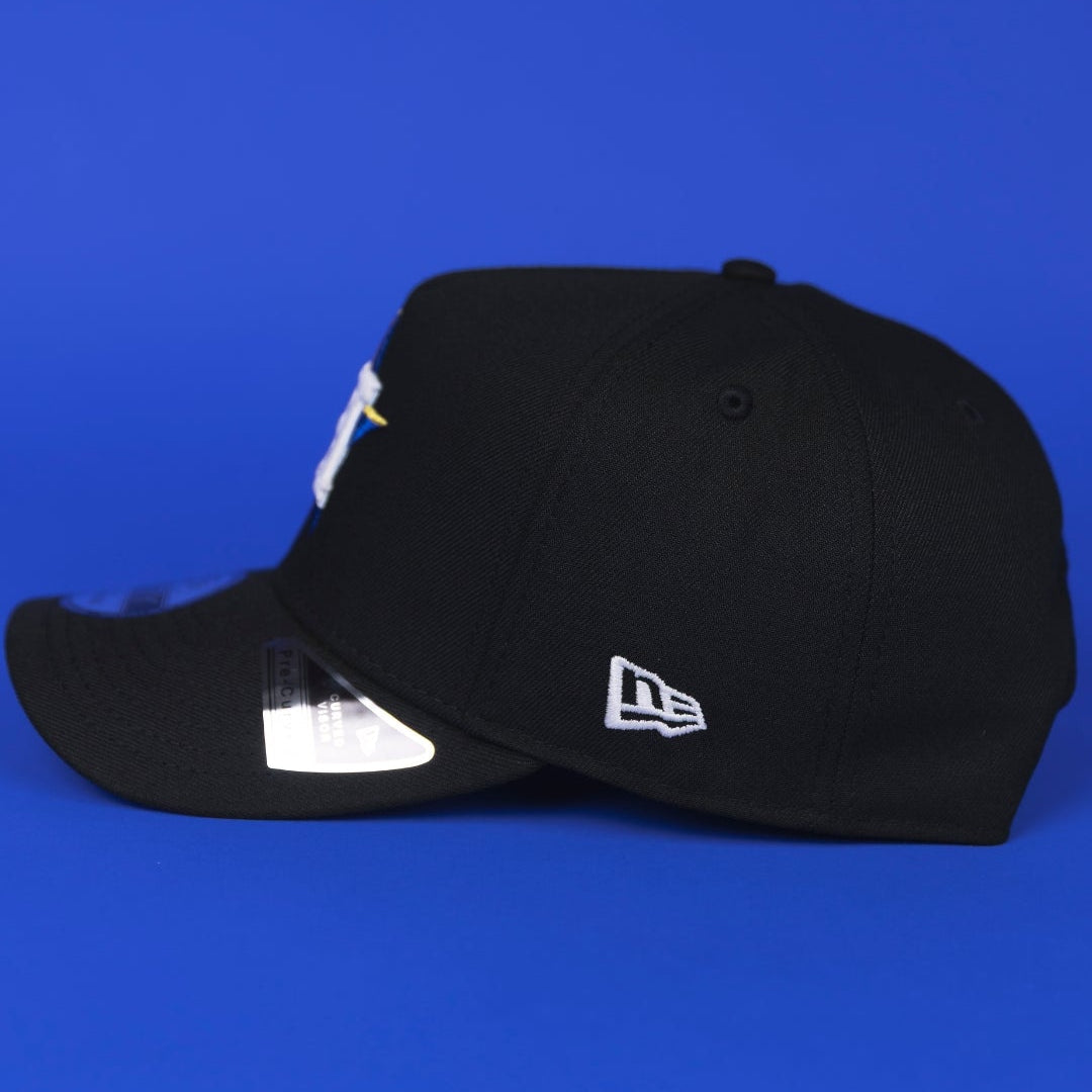 NEW ERA 9FIFTY A-FRAME BLACK HOUSTON ASTROS SNAPBACK W/ 2005 WORLD SERIES SIDE PATCH