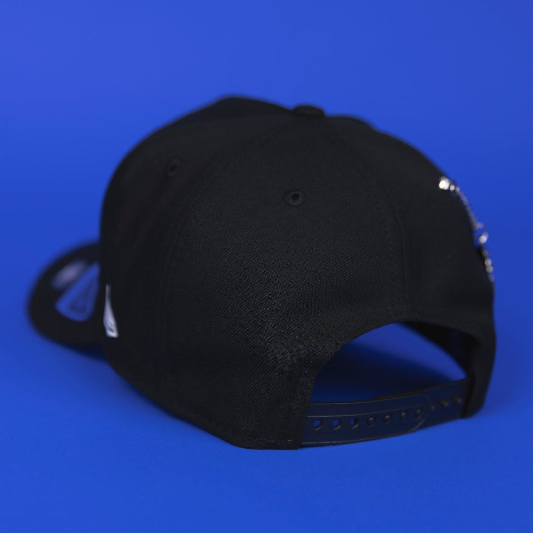 NEW ERA 9FIFTY A-FRAME BLACK LAS VEGAS RAIDERS SNAPBACK W/ PRO BOWL SIDE PATCH
