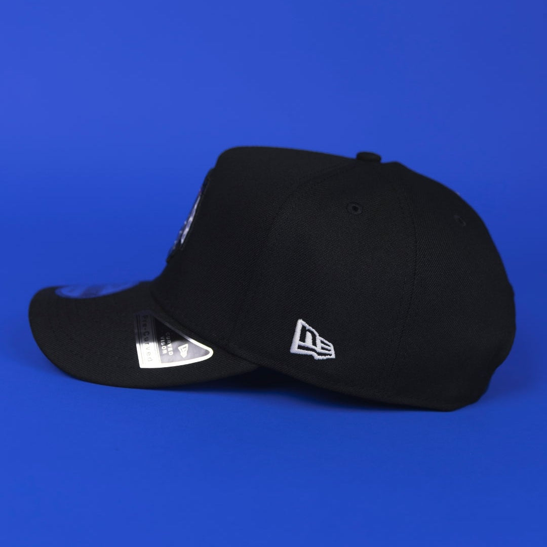NEW ERA 9FIFTY A-FRAME BLACK CHICAGO BLACKHAWKS SNAPBACK W/ ALL STAR GAME SIDE PATCH