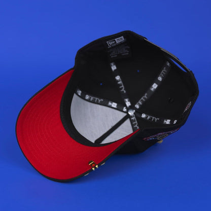 NEW ERA 9FIFTY A-FRAME BLACK LOS ANGELES DODGERS SNAPBACK W/ WORLD SERIES CHAMPIONS SIDE PATCH