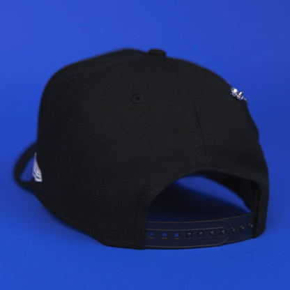 NEW ERA 9FIFTY A-FRAME BLACK CHICAGO BLACKHAWKS SNAPBACK W/ ALL STAR GAME SIDE PATCH