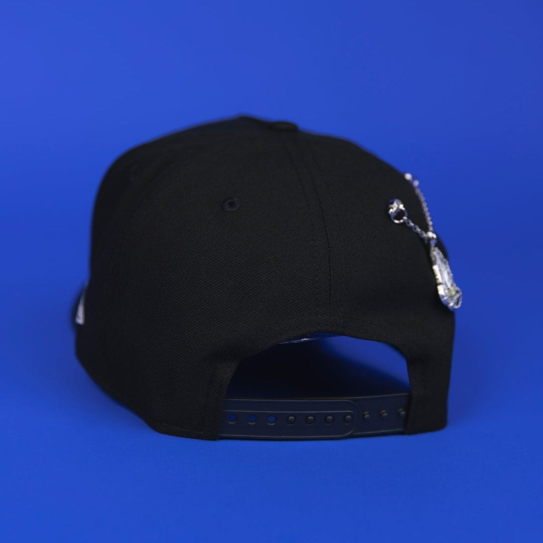 NEW ERA 9FIFTY A-FRAME BLACK ATLANTA BRAVES SNAPBACK W/ 2000 ALL STAR GAME SIDE PATCH