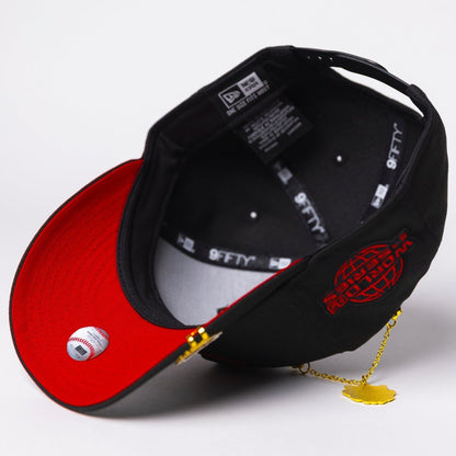 NEW ERA EXCLUSIVE 9FIFTY BLACKED OUT HOUSTON ASTROS SNAPBACK W/ 2005 WORLD SERIES SIDE PATCH