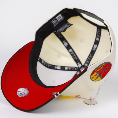 NEW ERA EXCLUSIVE 9FIFTY CHROME/ BLACK HOUSTON ASTROS SNAPBACK W/ RED ROSES + 35TH ANNIVERSARY SIDE PATCH