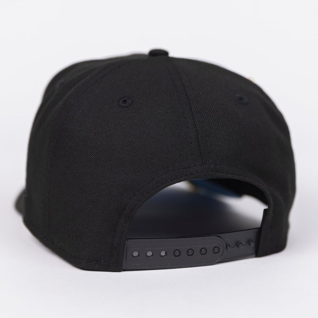 NEW ERA EXCLUSIVE 9FIFTY BLACK PHILADELPHIA PHILLIES SNAPBACK W/ SNOWFLAKES + ALL STAR GAMESIDE PATCH