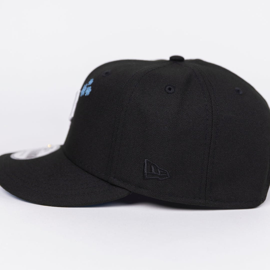 NEW ERA EXCLUSIVE 9FIFTY BLACK PHILADELPHIA PHILLIES SNAPBACK W/ SNOWFLAKES + ALL STAR GAMESIDE PATCH