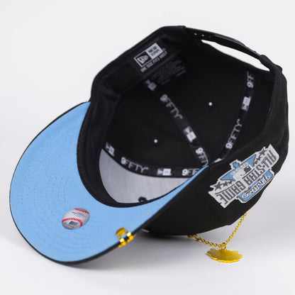 NEW ERA EXCLUSIVE 9FIFTY BLACK PHILADELPHIA PHILLIES SNAPBACK W/ SNOWFLAKES + ALL STAR GAMESIDE PATCH