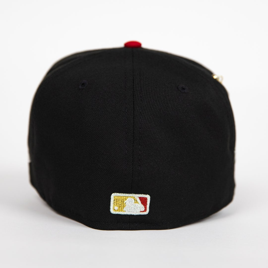 NEW ERA EXCLUSIVE 59FIFTY BLACK/ BROWN HOUSTON ASTROS "CITY OF ANGELS" W/ CACTI PARK SIDE PATCH