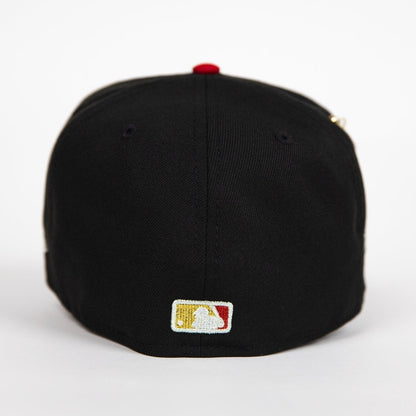 NEW ERA EXCLUSIVE 59FIFTY BLACK/ BROWN HOUSTON ASTROS "CITY OF ANGELS" W/ CACTI PARK SIDE PATCH