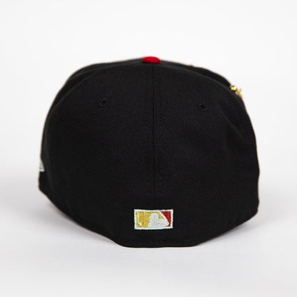 NEW ERA EXCLUSIVE 59FIFTY BLACK/ BROWN CHICAGO WHITE SOX "CITY OF ANGELS" W/ WORLD SERIES SIDE PATCH