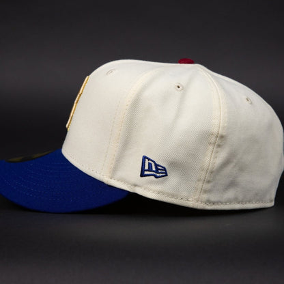 NEW ERA EXCLUSIVE 59FIFTY CHROME/ BLUE BOSTON RED SOX W/ 1936 SIDE PATCH